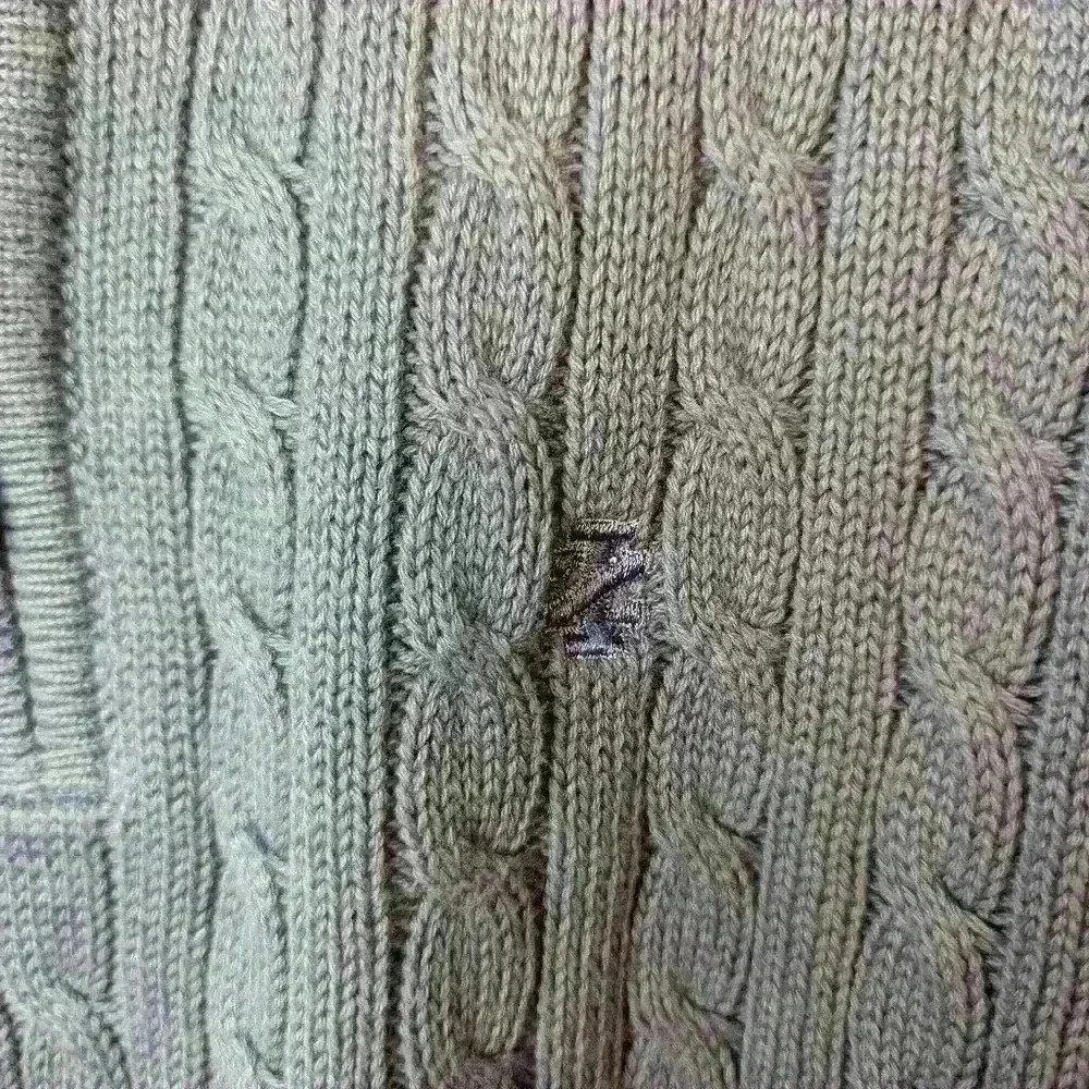 Izod sweater 3/4 zip cable knit periwinkle blue. Men's size small. - Picture 3 of 6